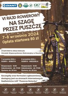 VI RAJD ROWEROWY „NA SZAGĘ PRZEZ PUSZCZĘ”